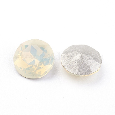 Заостренные назад и обратно покрытые стеклом хрустальные кабошоны k9 RGLA-J012-8mm-287-1