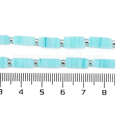 Бусы лэмпворк ручной работы LAMP-Q037-01B-04-1