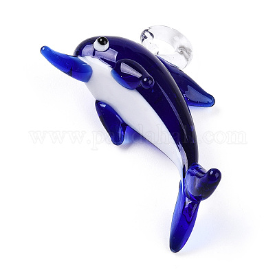 Ручной работы подвески серебряной фольгой бусины LAMP-T023-15A-1