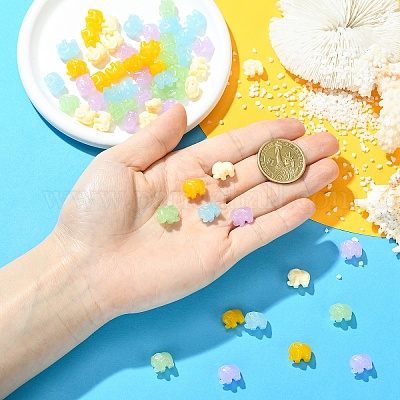 30 шт. двухцветные резные бусины из синтетического коралла&nbsp;BSHE-YW0001-19-1