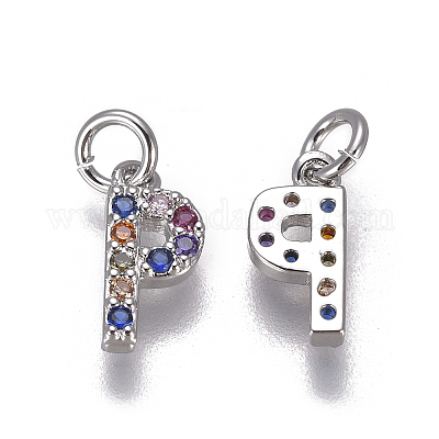 Латунные микро проложить кубического циркония подвески ZIRC-L070-38P-P-1