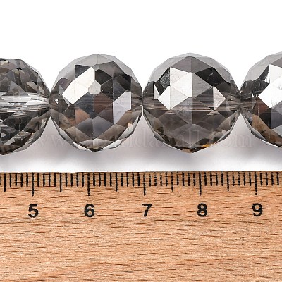 Прозрачные стеклянные бусины гальваническим пряди EGLA-N002-34G-F02-1