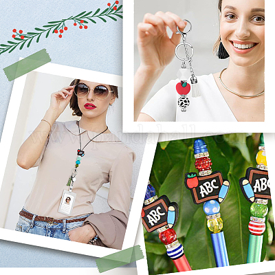 10шт 2 стиля силиконовые бусины SIL-SC0001-57-1