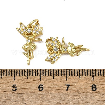 Латунные микро проложить кубического циркония подвески KK-I358-029G-1