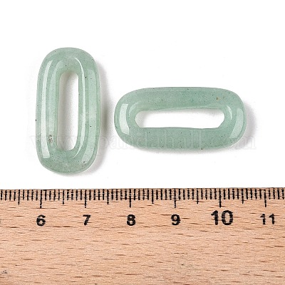 Овальные подвески из натурального зеленого авантюрина G-N342-105G-1