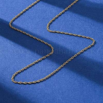 Ожерелья из цепочек из нержавеющей стали 304 толщиной 1.5 мм NJEW-T016-23G-1