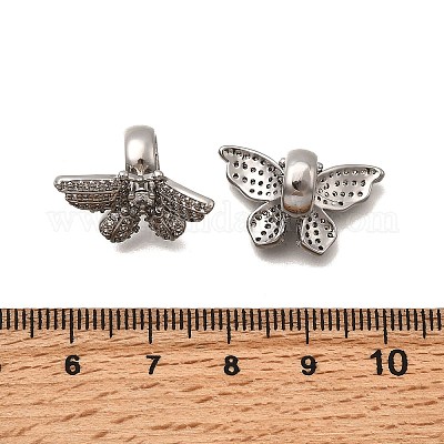 Латунь микропаве прозрачный кубический цирконий европейский бисер KK-Z126-23P-1