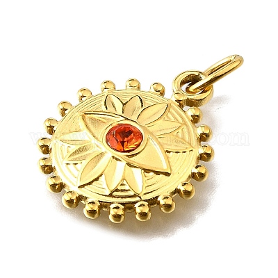 Подвески из нержавеющей стали 304 со стразами STAS-K263-80G-1