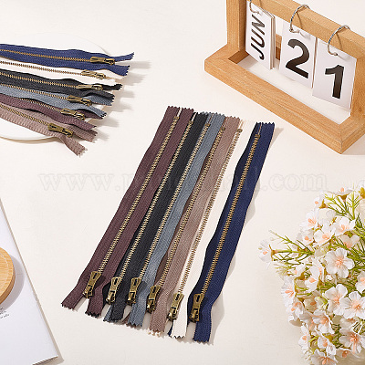 12 шт. двухцветная нейлоновая застежка-молния FIND-GF0008-20C-1