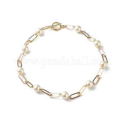 Стеклянные под жемчуг бисера ожерелья X1-NJEW-TA00005-1