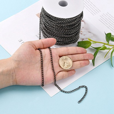 Железные витые цепочки обуздать цепи CHS007Y-B-1