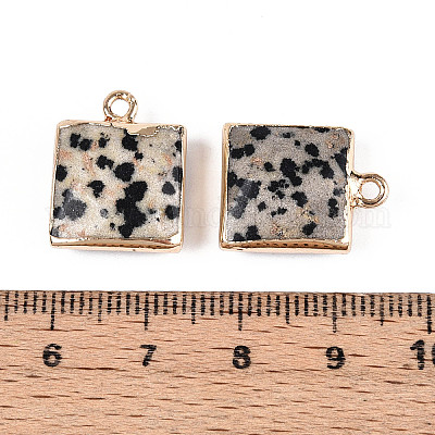 Граненые подвески из натуральной далматинской яшмы G-T139-95B-1