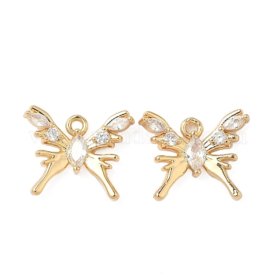 Латунные микро проложить кубического циркония подвески KK-S531-11G-A-1