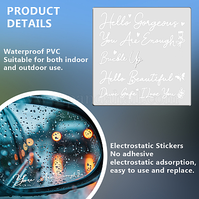 1 шт. водонепроницаемые электростатические наклейки из ПВХ DIY-OC0013-20E-1