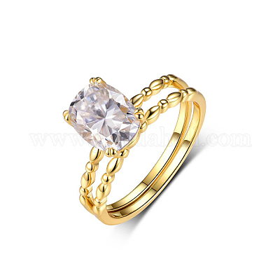 Элегантные овальные кольца для помолвки с серебряным цирконием S925 QX1458-3-1