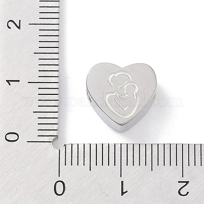 Европейские бусины из нержавеющей стали 304 STAS-K286-04C-P-1