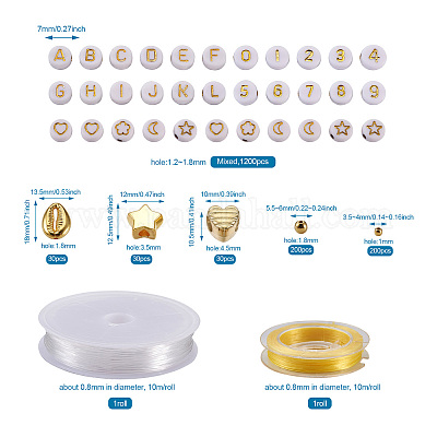 Наборы для изготовления эластичных браслетов на лето своими руками DIY-TA0003-28-1