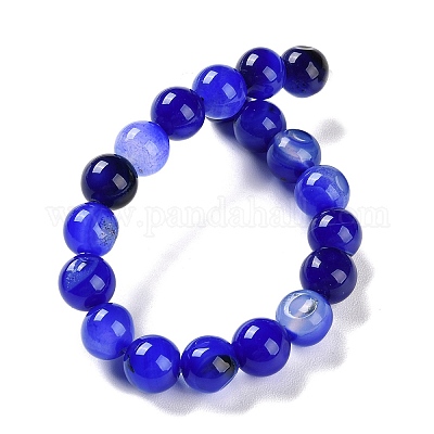 Натуральные полосатые агатовые / полосатые агатовые бусинки G-Z060-A01-C24-1