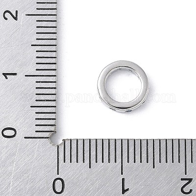 Латунные микро проложить Цирконий Европейский бисером KK-K399-14P-01-1