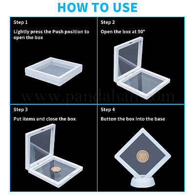 Полиэтиленовый (pe) 3d держатель дисплея с плавающей рамкой ODIS-FH0001-02A-02-1