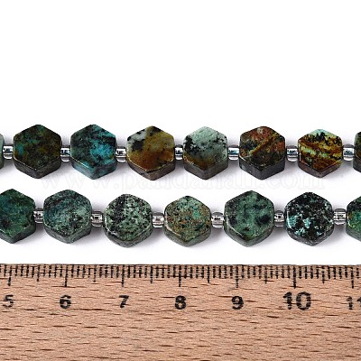 Бусы натуральная африканская бирюза (яшма) G-P534-A26-01-1