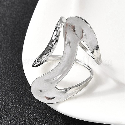 Кольца-манжеты из нержавеющей стали 304 для женщин RJEW-A077-01P-1