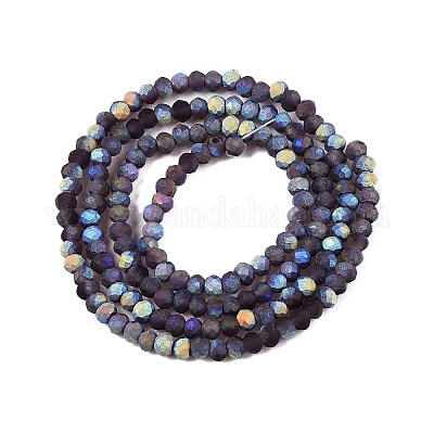 Прозрачные стеклянные бусины EGLA-A044-T1mm-MB15-1