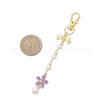 3 шт. 3-х цветная эмалевая подвеска в виде цветка HJEW-JM03673-1