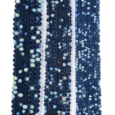 Прозрачные стеклянные бусины EGLA-A044-T8mm-MB12-1