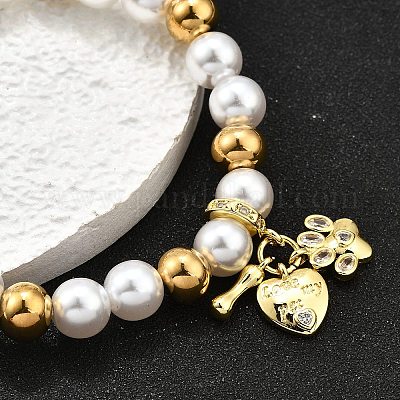 Латунь браслеты простирания BJEW-C098-06-1