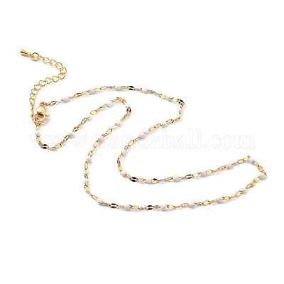 Ожерелья из звеньевой цепи из нержавеющей стали 304 NJEW-JN03084-02-1