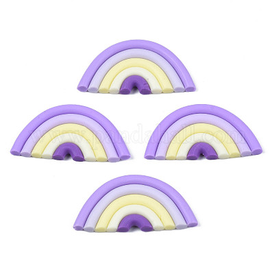 Кабошоны из полимерной глины ручной работы CLAY-N010-030-07-1