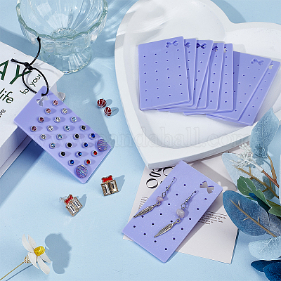 10 шт. акриловый органайзер для сережек с 24 отверстиями AJEW-WH0604-74A-1