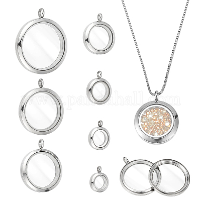 7 шт. 7 стиля подвески-медальоны из нержавеющей стали&nbsp;FIND-NB0005-95-1