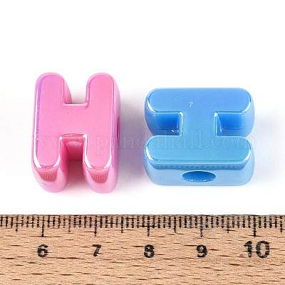 УФ-покрытие непрозрачные акриловые европейские бусины OACR-M027-03H-1