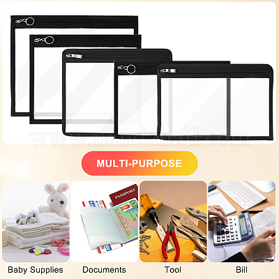 5 размер прозрачный ПВХ мешок для ювелирных изделий на молнии подарочный мешочек ABAG-CN0001-11C-1