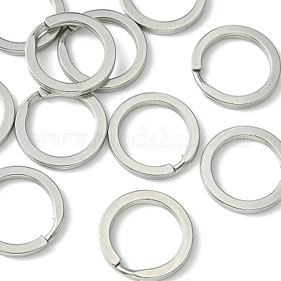 10 шт. застежка для брелка из нержавеющей стали 304 KEYC-YW0001-03-1