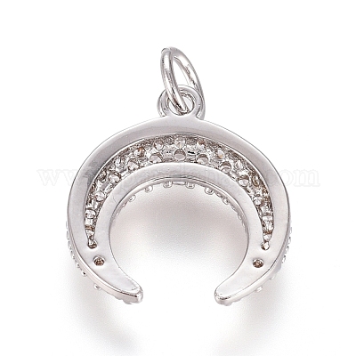 Латунные микро проложить кубического циркония подвески ZIRC-G166-06-1