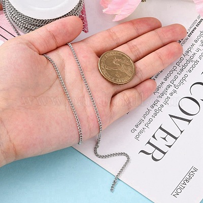 Не тускнеющие 3.28 фут цепи из нержавеющей стали 304 X-CHS-R008-04-1