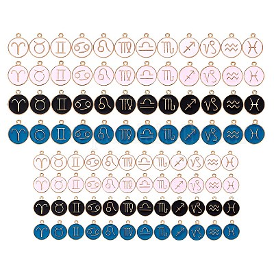 Подвески из эмали и сплава ENAM-SZ0001-14LG-RS-1