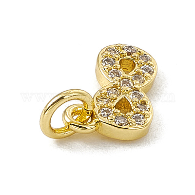 Латунные микро проложить кубического циркония подвески ZIRC-F132-75G-1