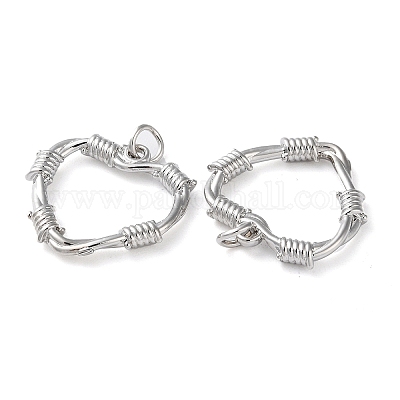 Экологически чистые подвески из латуни с гальваническим покрытием KK-A201-03P-1