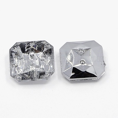 Пуговицы из акрилового страза X-BUTT-J007-01-B-1