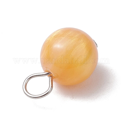 5 шт. подвески из искусственной смолы с кошачьим глазом PALLOY-JF03499-02-1