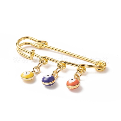 Стойка покрытие латунь эмаль обереги от сглаза английская булавка брошь&nbsp;JEWB-BR00091-1