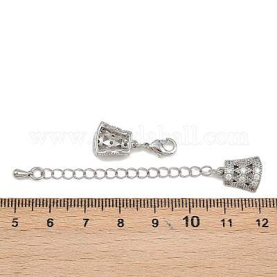 Латунные микрокристаллы кубического циркония с цепочкой KK-C136-02P-1