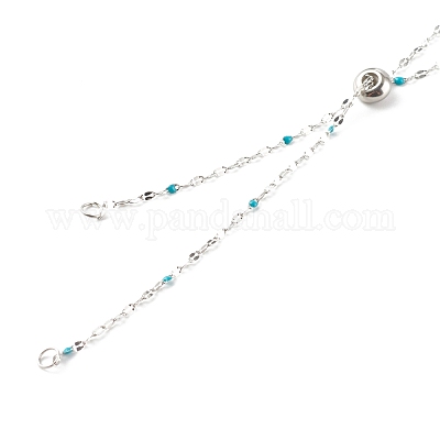 Изготовление регулируемых ожерелий из нержавеющей стали AJEW-JB00991-1