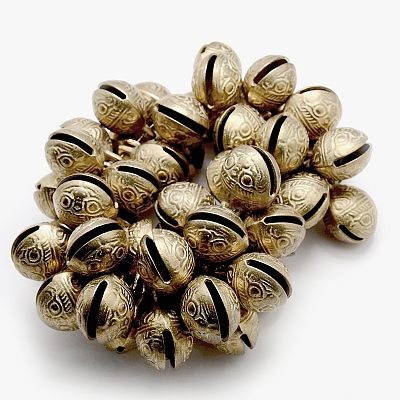 Латунные подвески-колокольчики KKB-A003-11mm-1