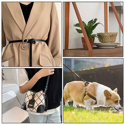 2 м плоский двусторонний ремешок из искусственной кожи с рисунком личи LC-WH0010-01B-05-1