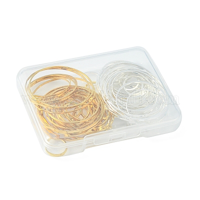 80шт 8 стильных латунных соединительных кольца KK-FS0001-15-1